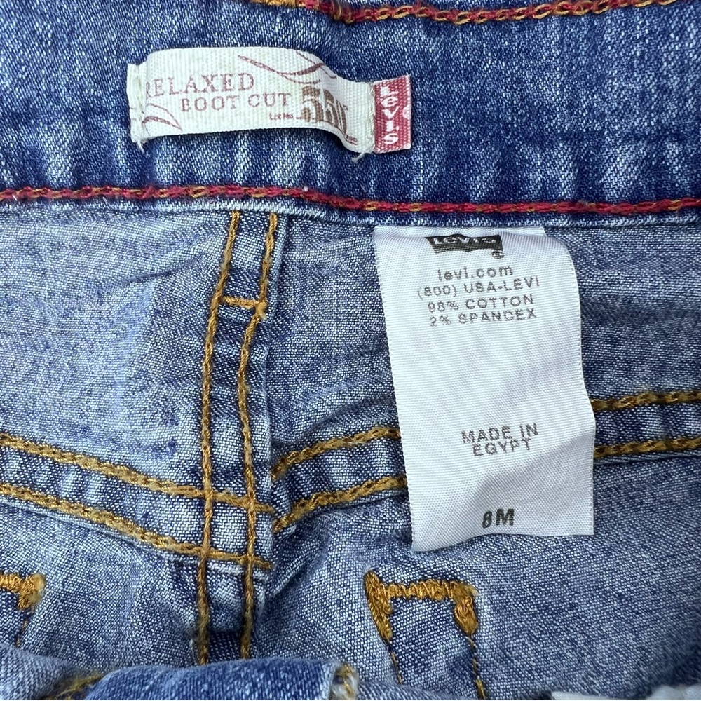 Levi’s 550 Relaxed Boot Cut Light Blue Jeans - Picture 4 of 8